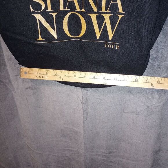 Shania Twain "Shania Now Tour" VIP Black Canvas Tote Bag Leather Handles EUC - Picture 11 of 11